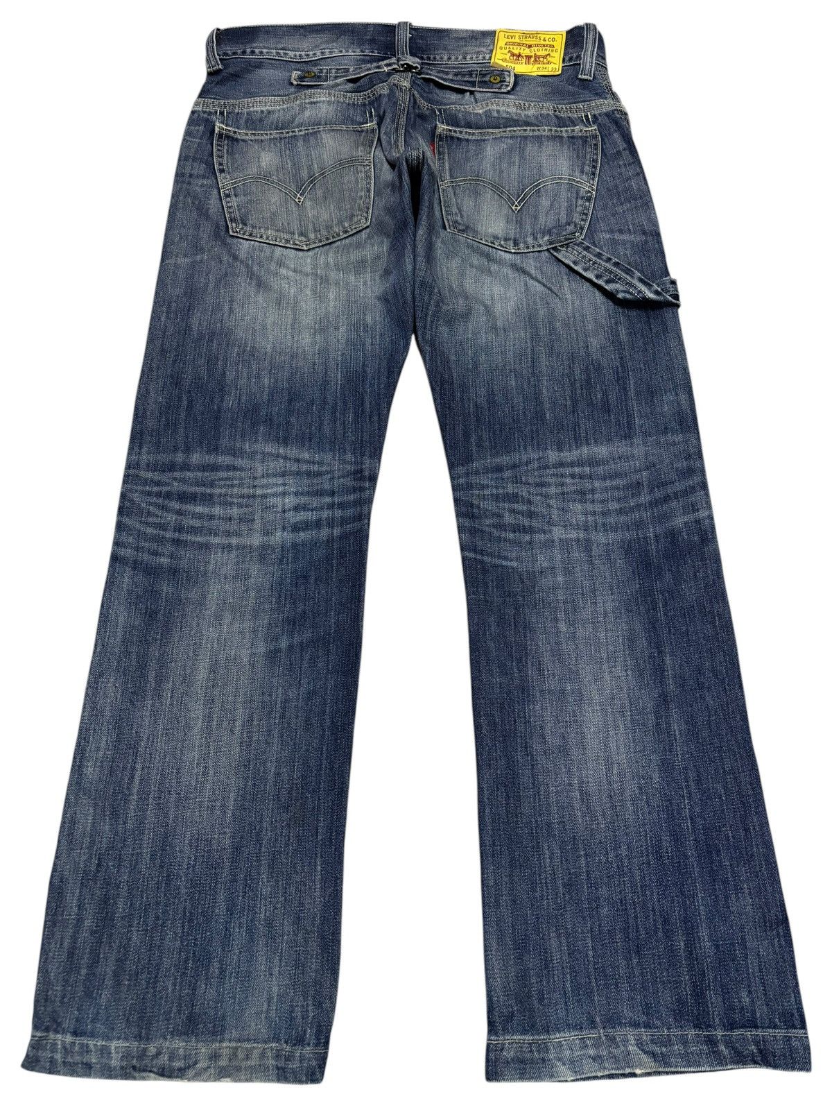 Levi's × Levi's Vintage Clothing Vintage Levi’s 504 Buckle Carpenter Jeans Size US 34 / EU 50 - 2 Thumbnail