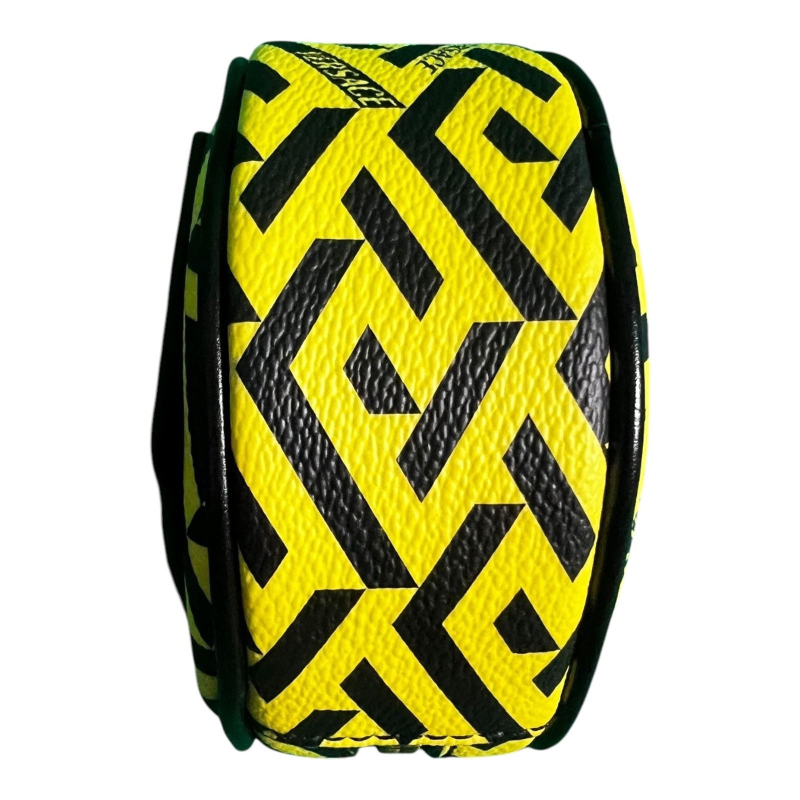 Versace Versace Bright Yellow La Greca Round Pouch Coin Belt Bag Size ONE SIZE - 4 Thumbnail