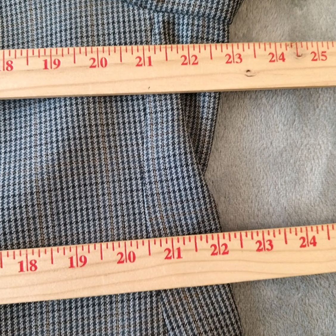 Chaps Chaps Blazer Mens 44 Short Gray Plaid Silk Wool Blend Two-Button Single Vent Size US 44 / EU 60 - 7 Thumbnail