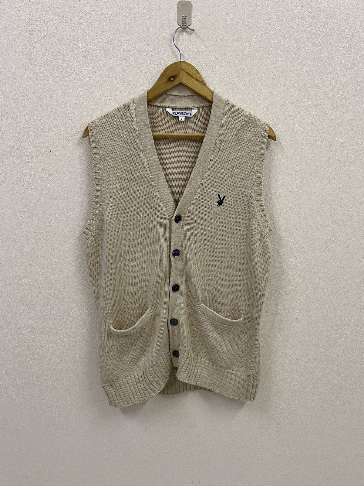 Playboy × Vintage Vtg Playboy Knit Vest Size US L / EU 52-54 / 3 - 2 Thumbnail