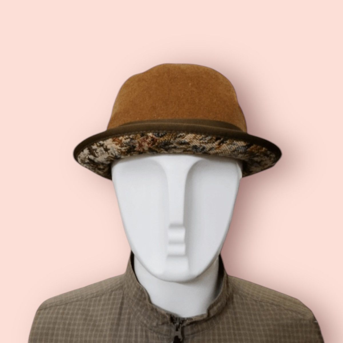 Designer × Japanese Brand × Vintage VINTAGE OLIVE DES OLIVE BOWLER HAT JAPAN Size ONE SIZE - 3 Thumbnail