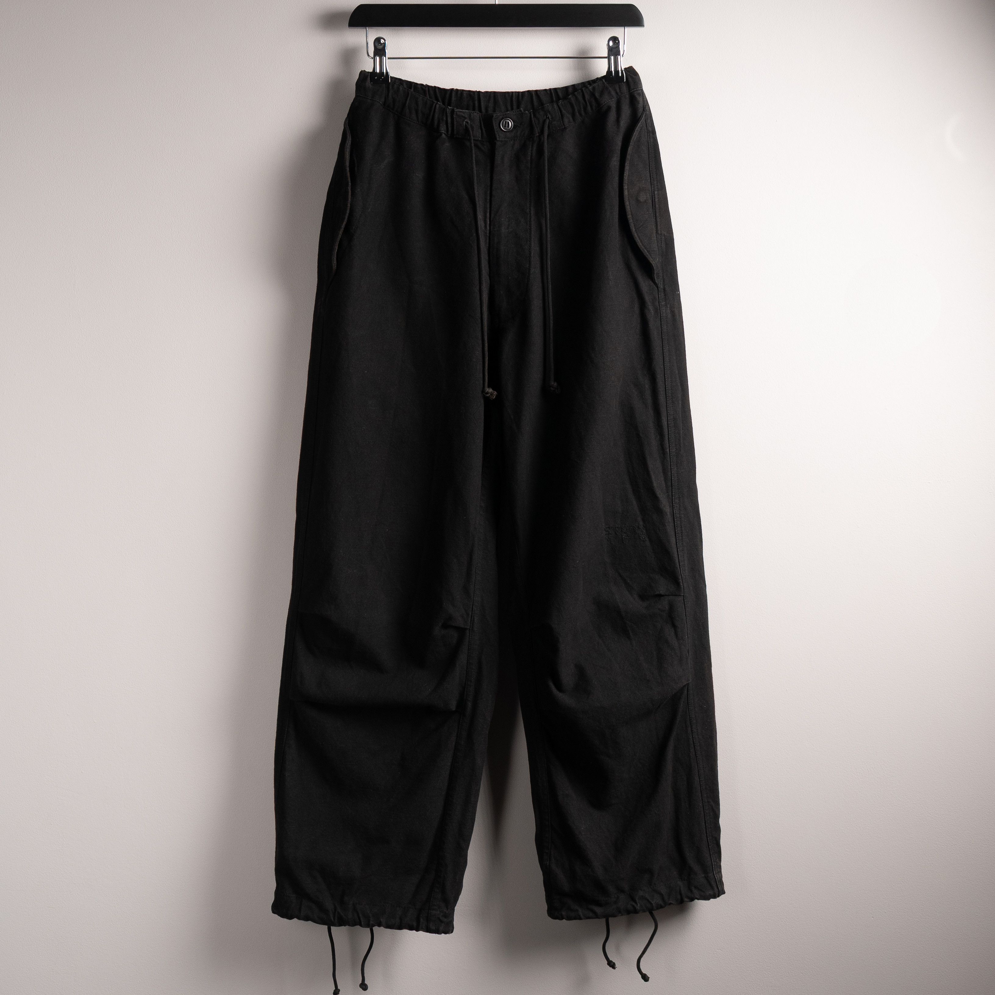 Story Mfg. Story MFG Paco Pants Black Slub Size US 28 / EU 44 - 1 Thumbnail
