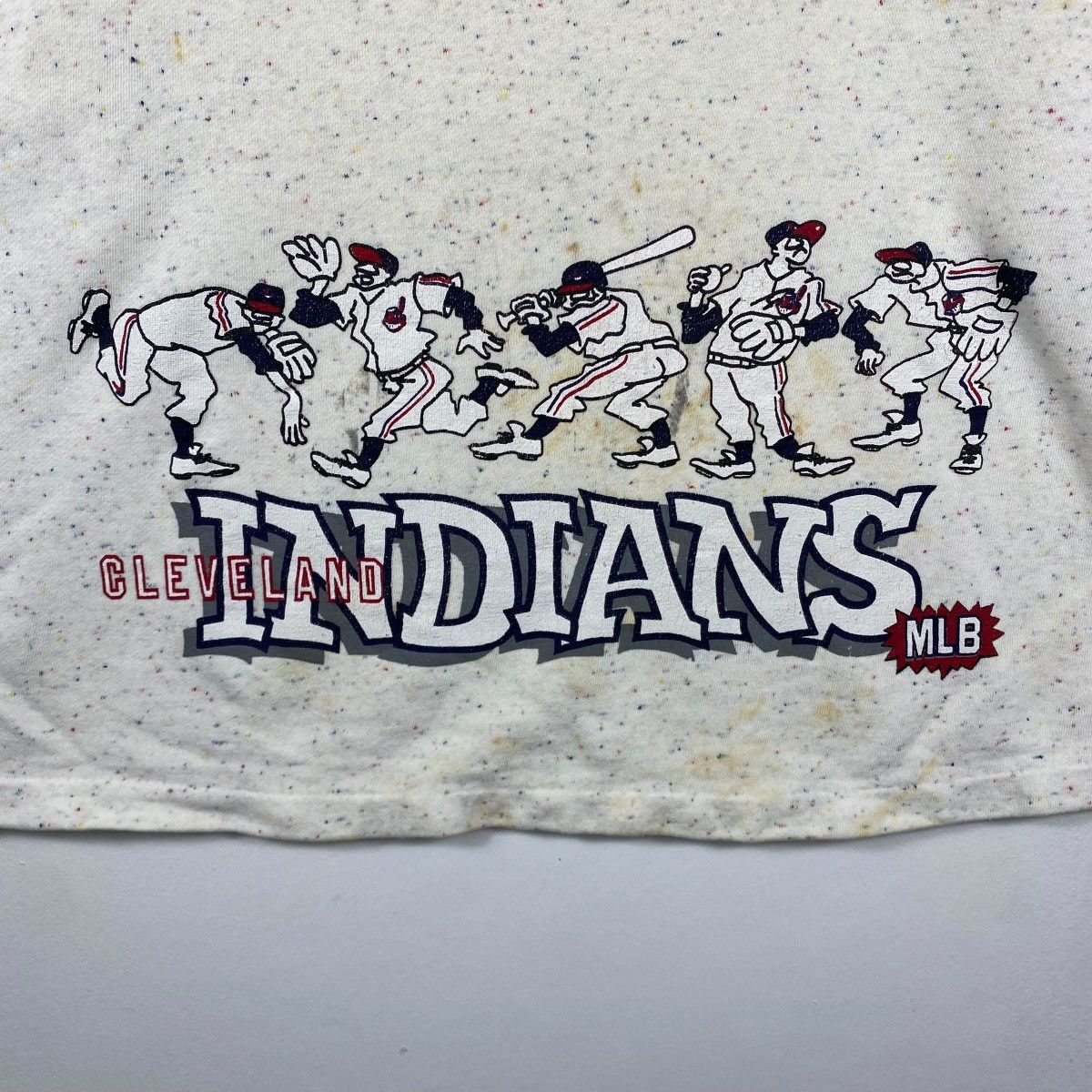MLB × Vintage Vintage 90's CLEVELAND INDIANS MLB Graphic Turtleneck Size US L / EU 52-54 / 3 - 2 Thumbnail