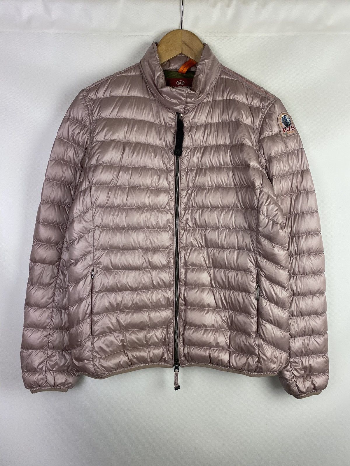 image of Parajumpers Sheen Ladies Micro Yarn Down Jacket Size XL in Pink, Women's