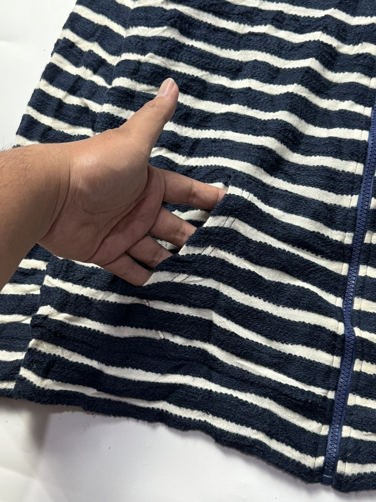 If Six Was Nine × Japanese Brand × Le Grande Bleu (L.G.B.) Japanese Brand Striped Hoodie Size US M / EU 48-50 / 2 - 6 Thumbnail