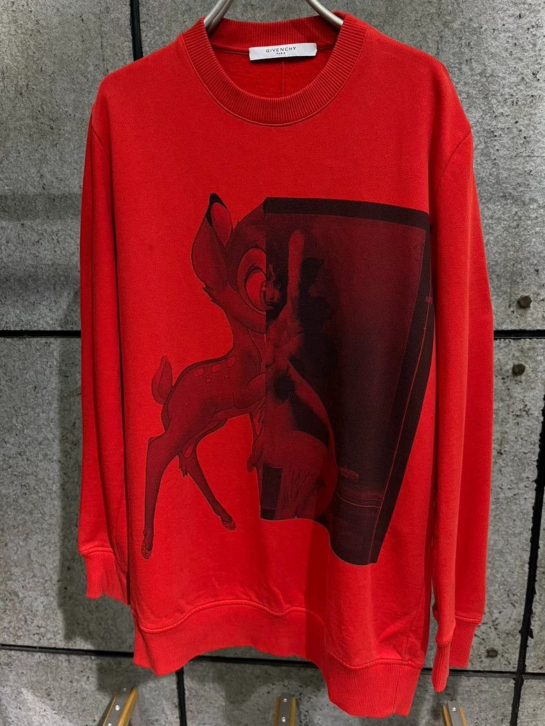 Givenchy Givenchy Red hoodie with deer pattern, size XS Size US XS / EU 42 / 0 - 1 Thumbnail