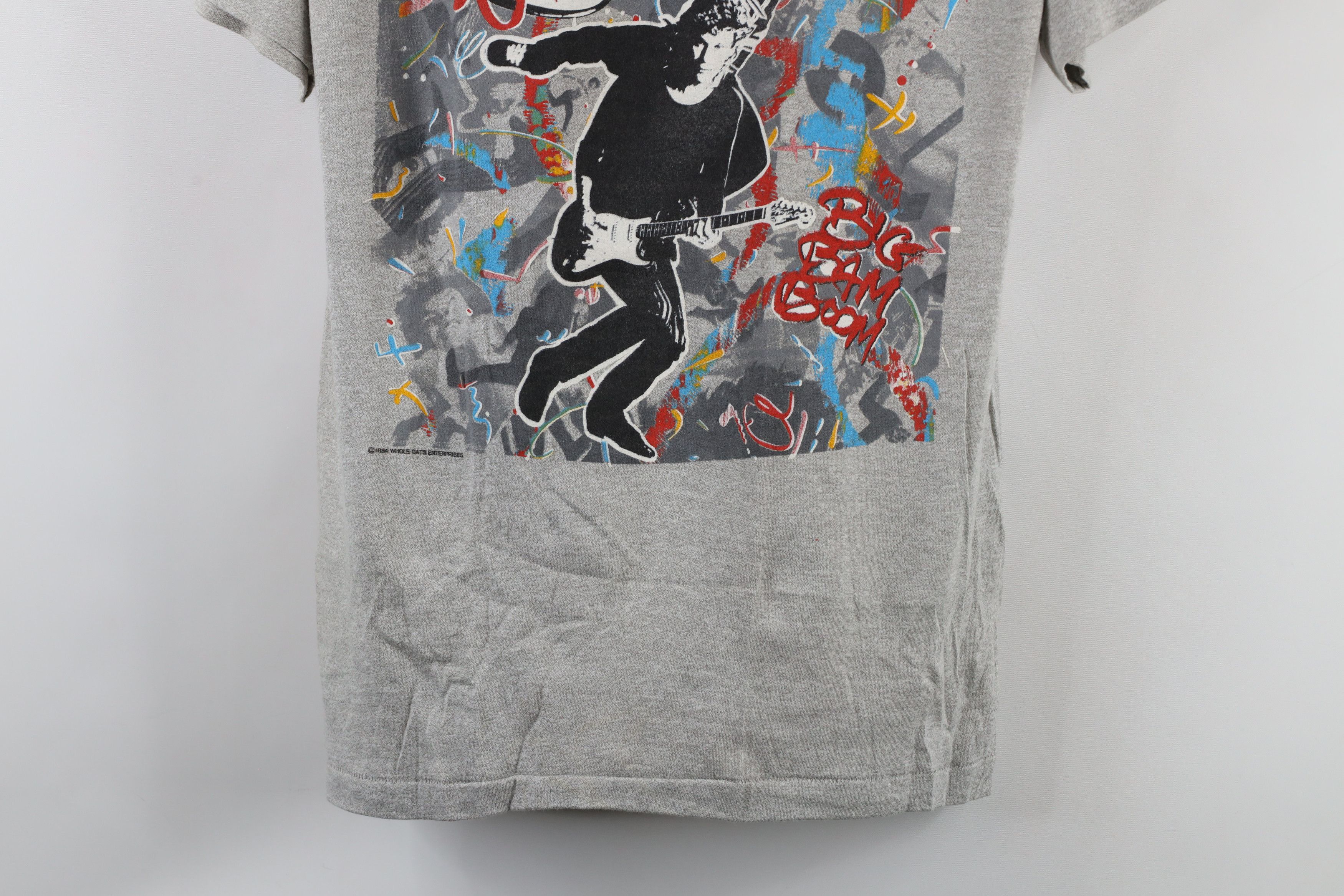 Vintage Vintage 80s Boom Tour Hall and Oates Band T-Shirt Gray USA Size US L / EU 52-54 / 3 - 3 Thumbnail