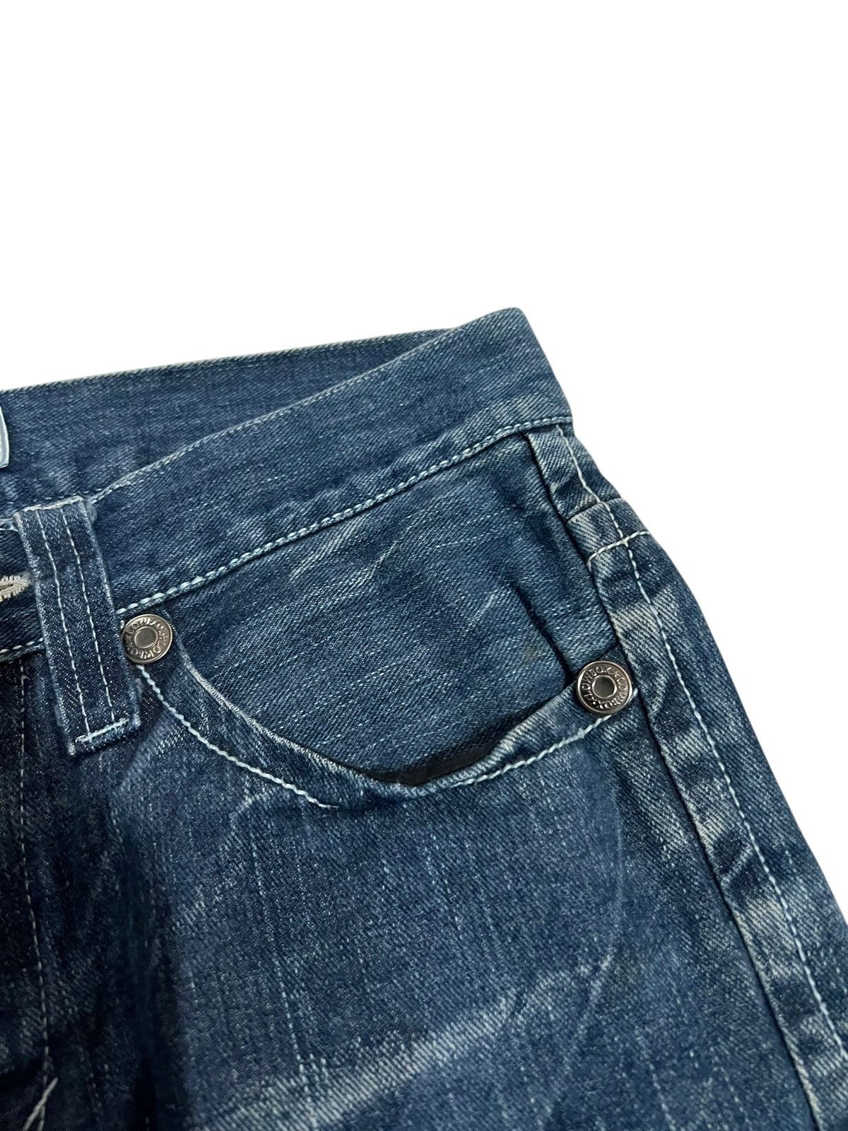 If Six Was Nine × Japanese Brand × Seditionaries 🌈90’s style Lowbox Washed Honeycomb Punk Jean Size US 30 / EU 46 - 6 Thumbnail