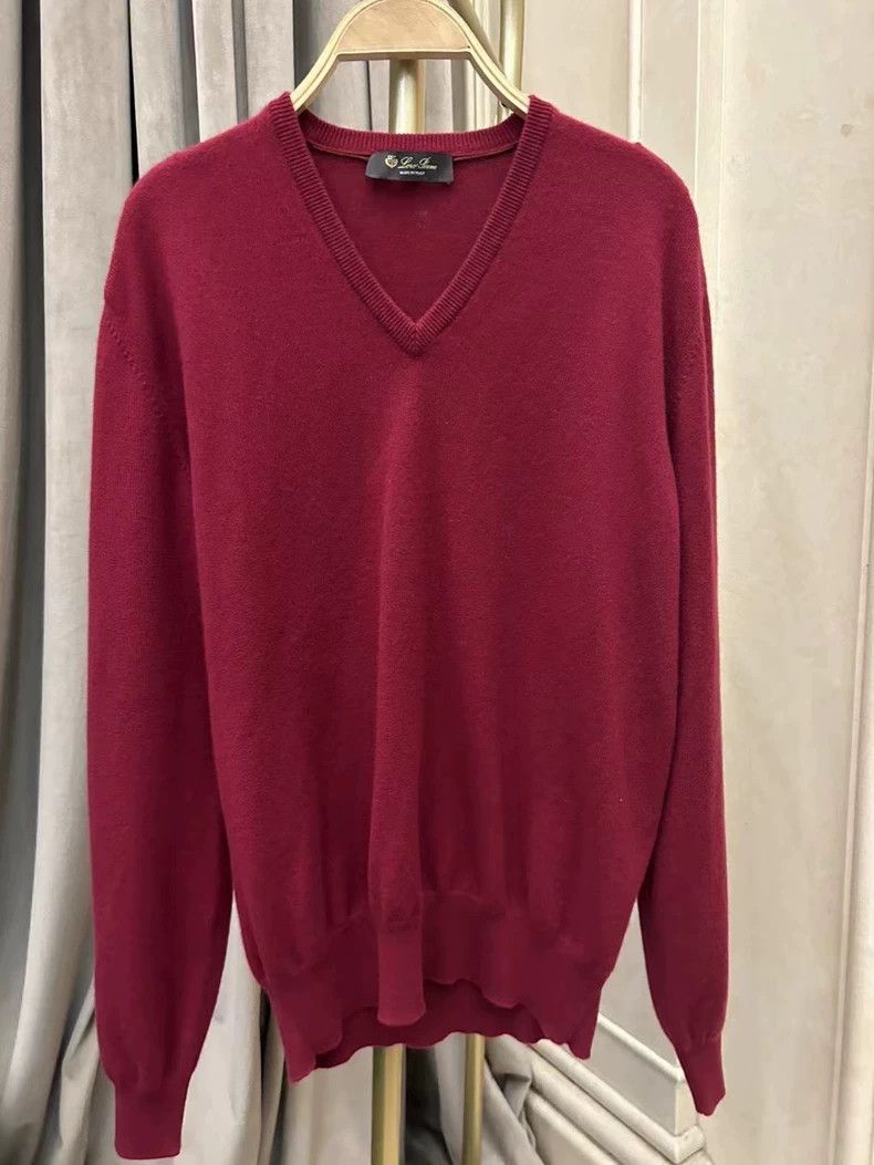 Loro Piana Loro Piana Cashmere V-Neck Sweater - dmc Size US XL / EU 56 / 4 - 1 Thumbnail