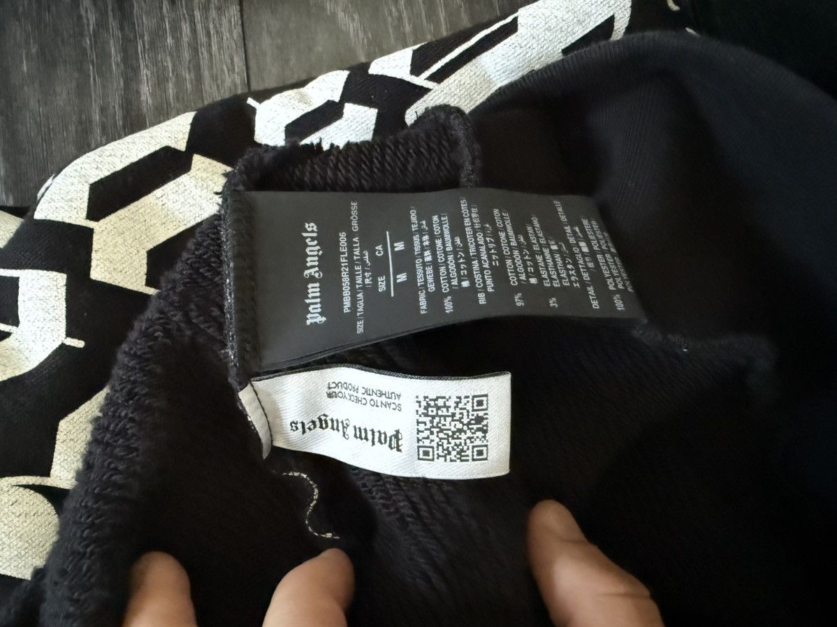 Palm Angels Palm Angels Black Cotton Multilogo Hoodie Size US M / EU 48-50 / 2 - 5 Thumbnail