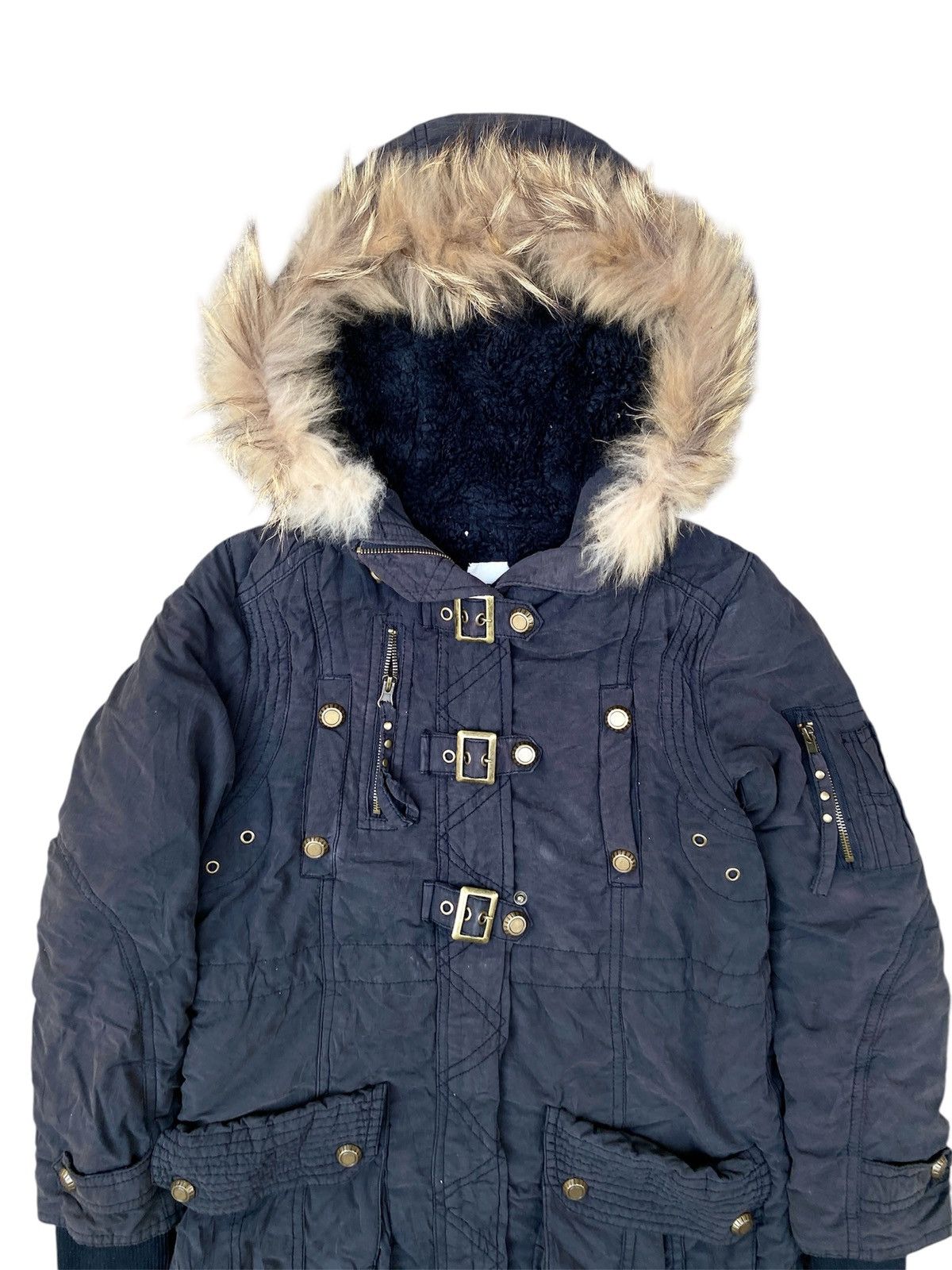 GOA Japanese Ozoc Bondage Fur jacket lgb vkei kmrii style Size US L / EU 52-54 / 3 - 2 Thumbnail