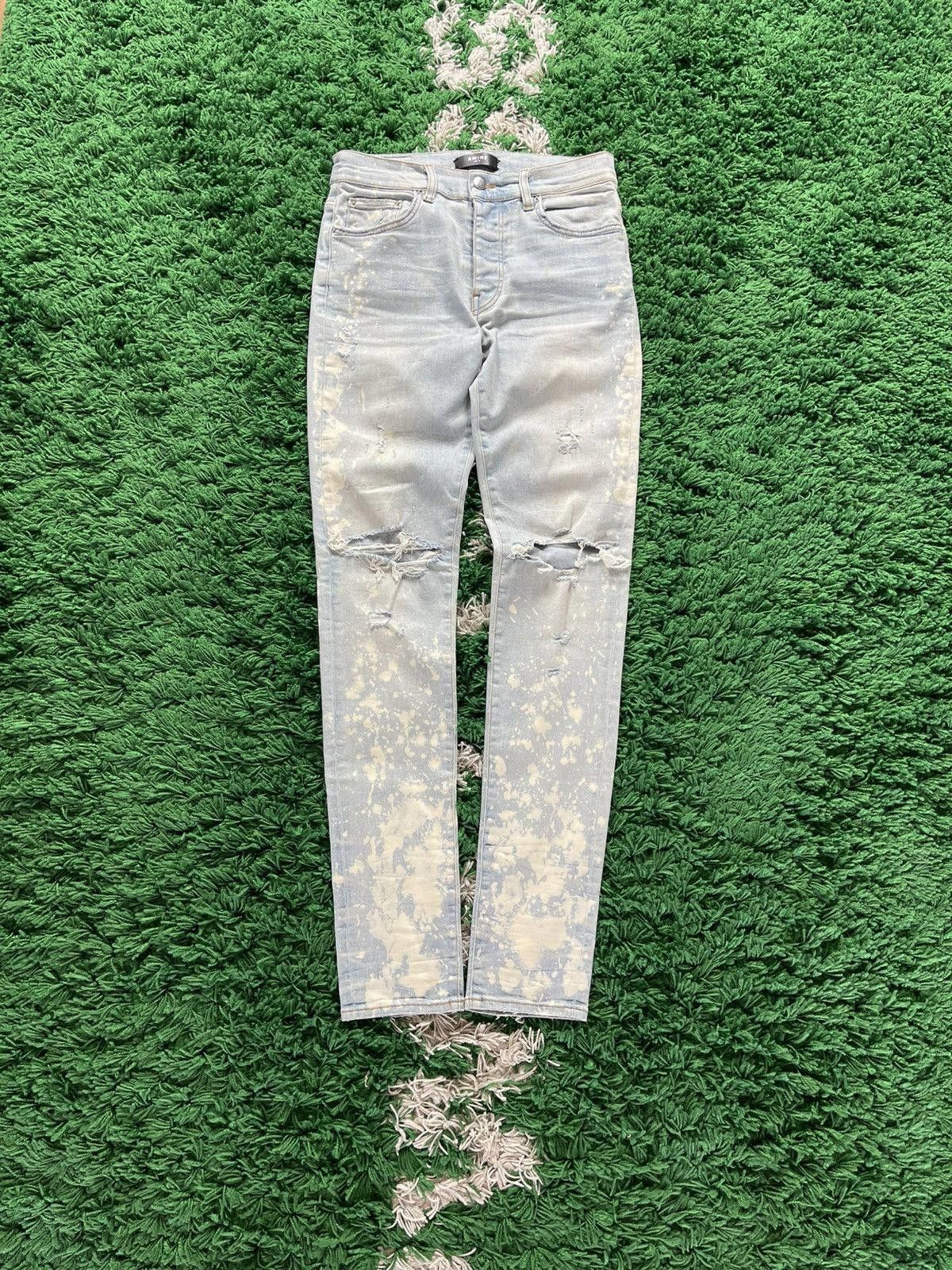 Amiri Amiri Distressed Bleached Jeans Size US 31 - 2 Thumbnail
