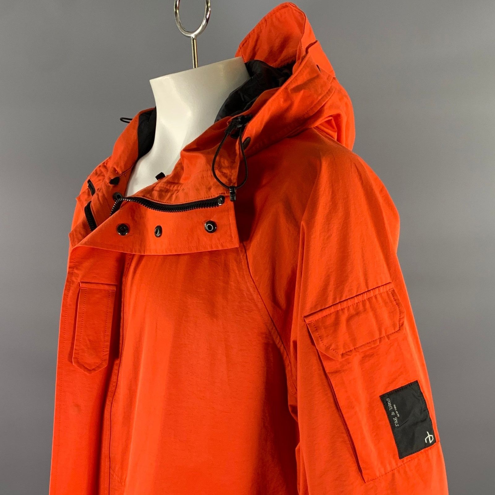 Rag & Bone RAG & BONE Size L Orange Cotton Polyester Parka Jacket Size US L / EU 52-54 / 3 - 2 Thumbnail