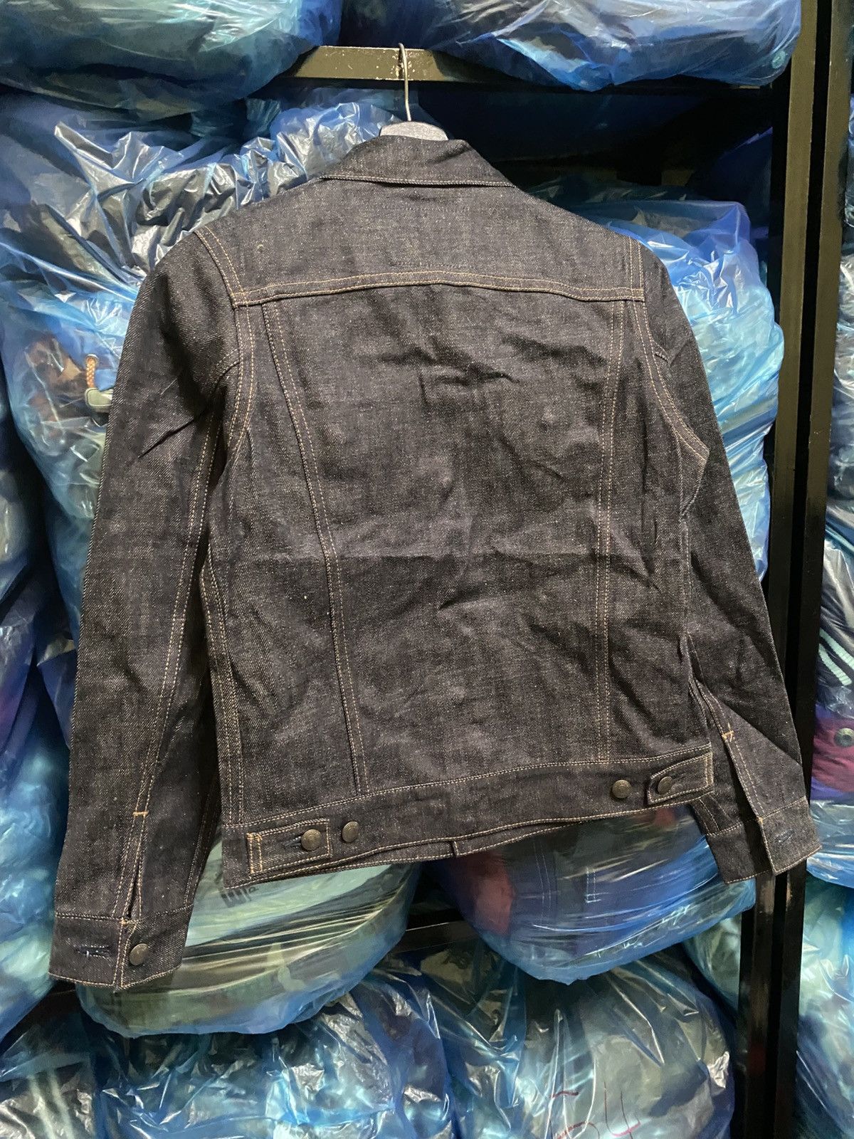 Chevignon Chevignon Raw Selvedge Type III Denim Jacket Butterfly Logo Size US XS / EU 42 / 0 - 12 Thumbnail