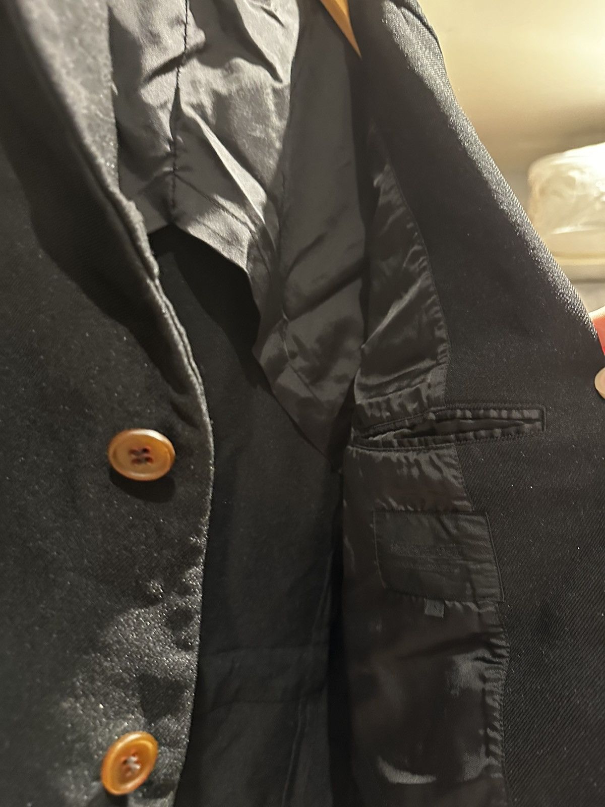 Comme des Garcons Homme Deux Comme des Garçons Homme Deux AD2021 Waist Stripe Blazer Size 36S - 8 Thumbnail