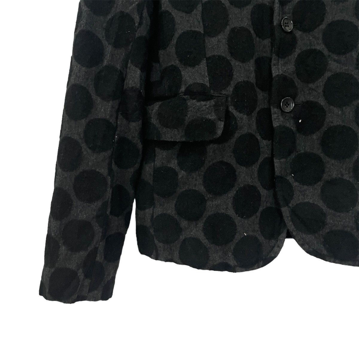 Comme des Garcons Vintage Black Comme Des Garcons Iconic Petern Jacket Size US XS / EU 42 / 0 - 3 Thumbnail