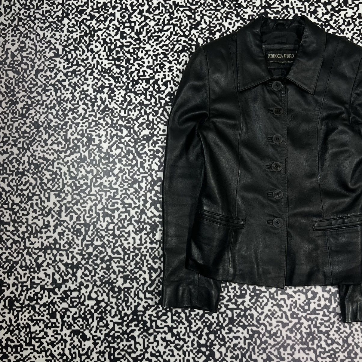 Japanese Brand Vintage Y2K Japanese Leather Jacket Blazer Opium Rick Style Size S / US 4 / IT 40 - 4 Thumbnail