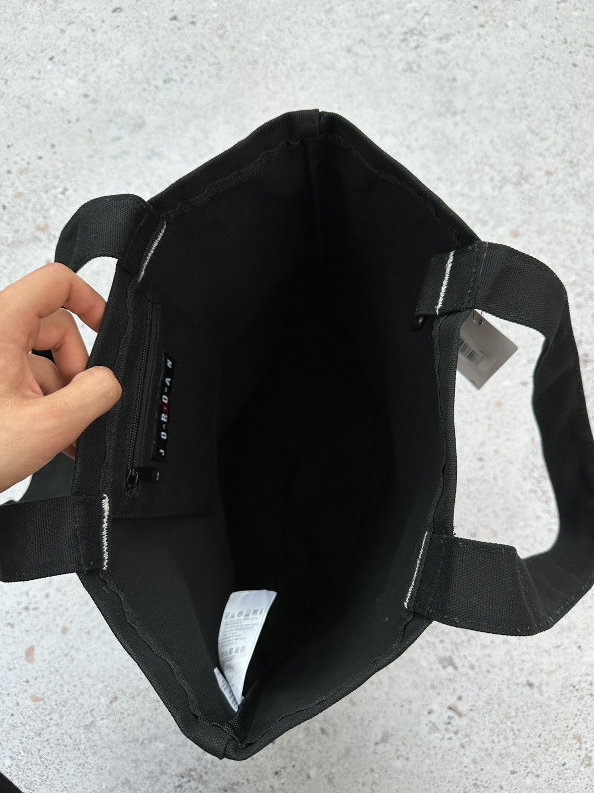 Jordan Brand × Nike Nike Air Jordan Graphic Tote Bag unisex Black OS Big logo Size ONE SIZE - 6 Thumbnail