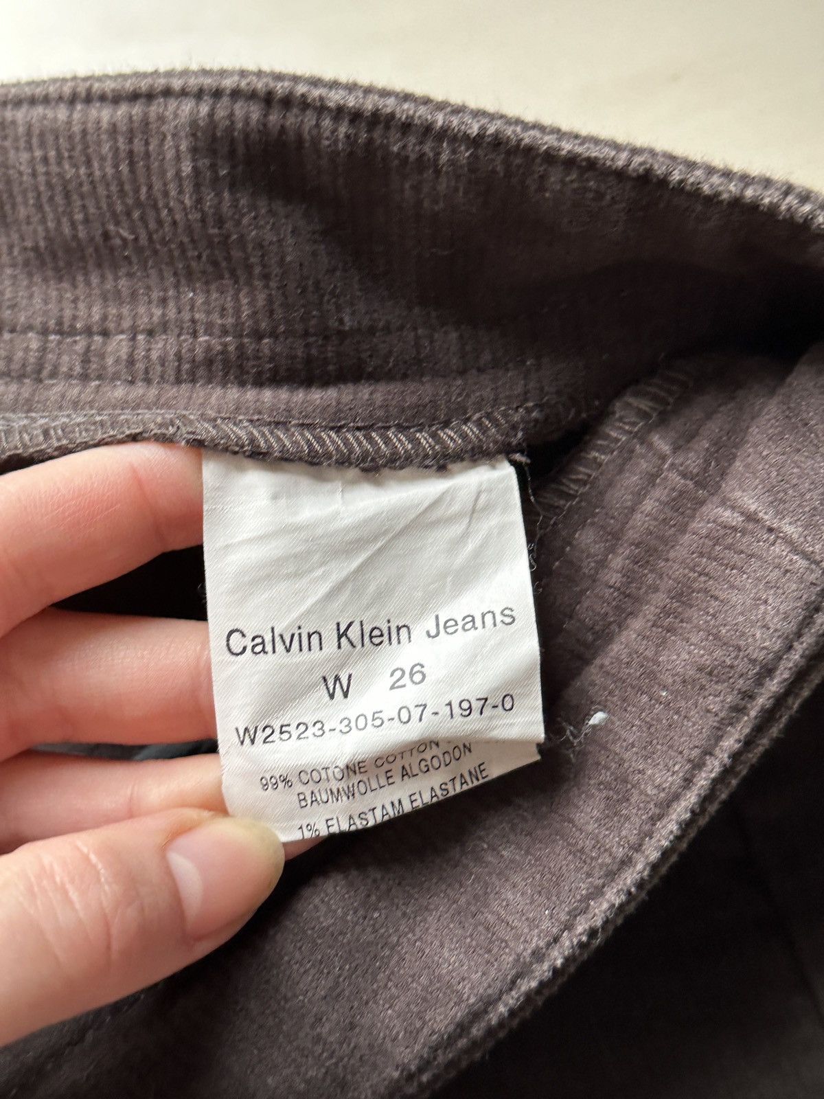 Calvin Klein × Vintage Vintage Calvin Klein Corduroy Bootcut Low Rice Pants 00s Size 26" / US 2 / IT 38 - 5 Thumbnail
