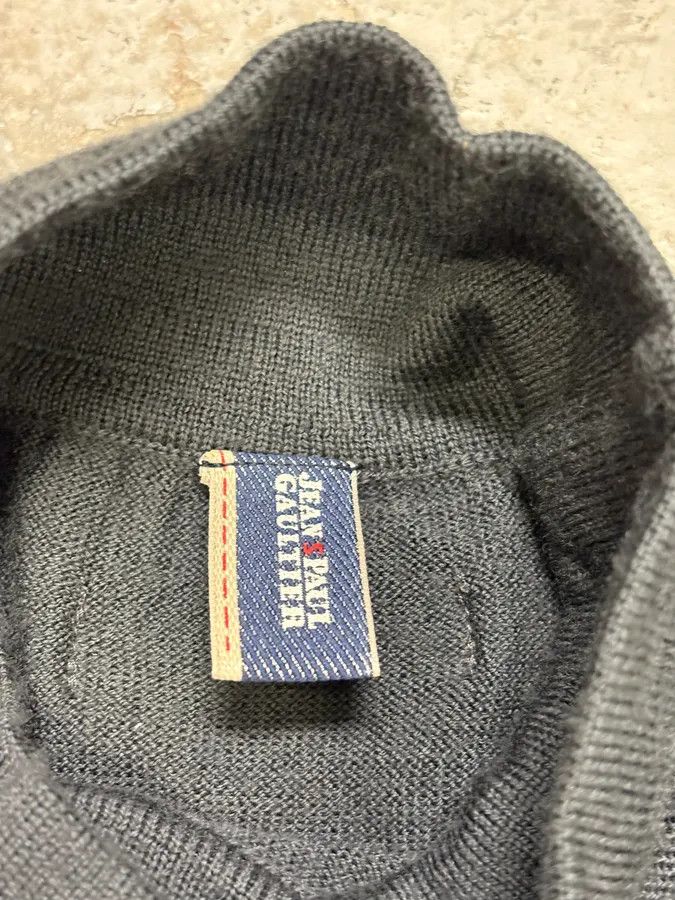 Jean Paul Gaultier 2000s Jean Paul Gaultier Woven Rope Turtleneck Sweater Size US S / EU 44-46 / 1 - 8 Thumbnail