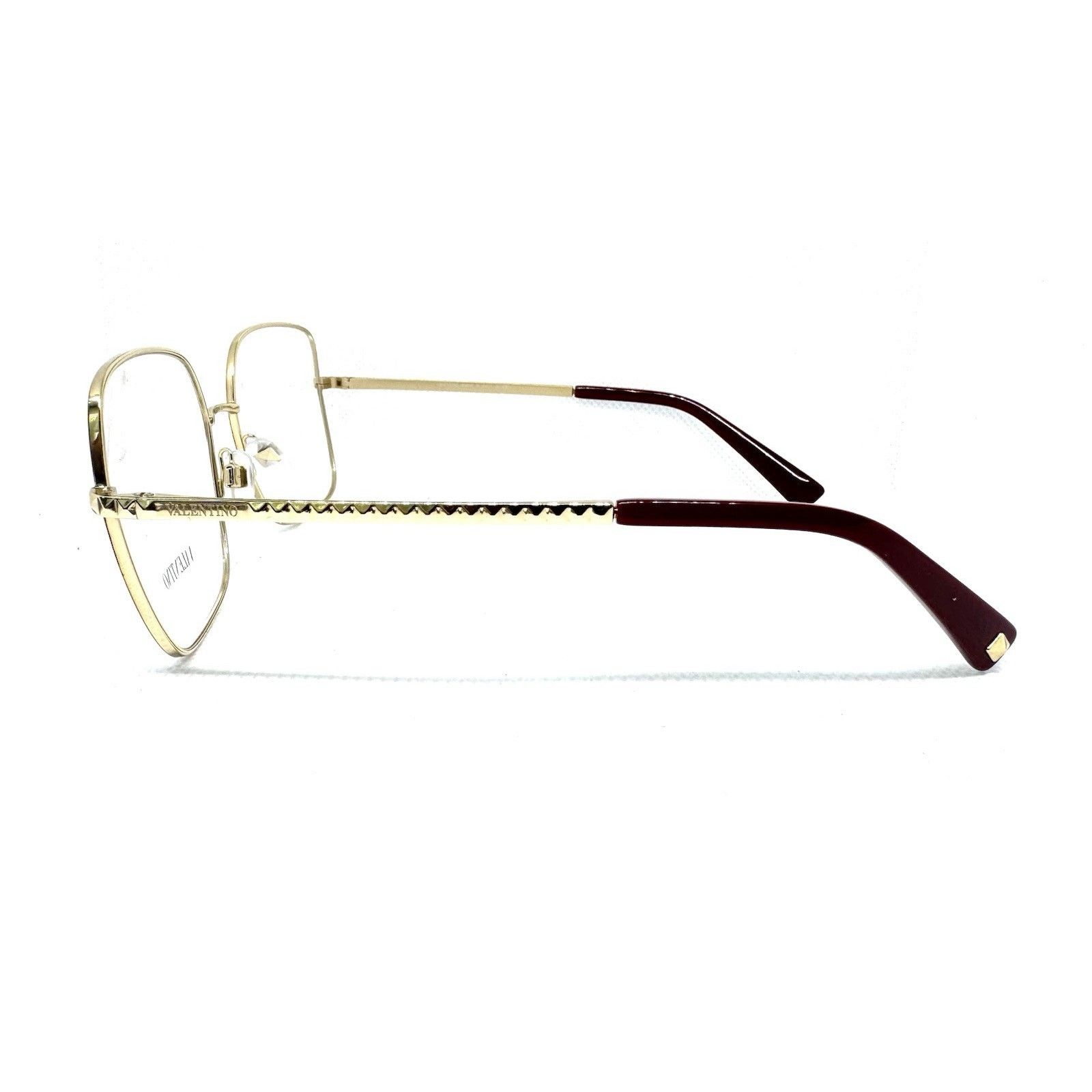 Valentino NIB VALENTINO VA1024 RED HAVANA LIGHT GOLD EYEGLASSESS 54-16 Size ONE SIZE - 4 Thumbnail