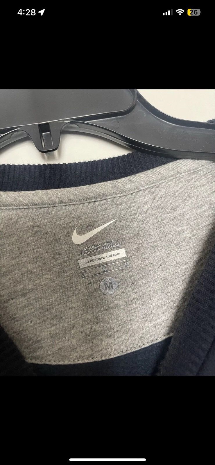 Nike Nike Vintage Sweatshirt Y2K Drill Swoosh Logo Medium Size US M / EU 48-50 / 2 - 2 Thumbnail