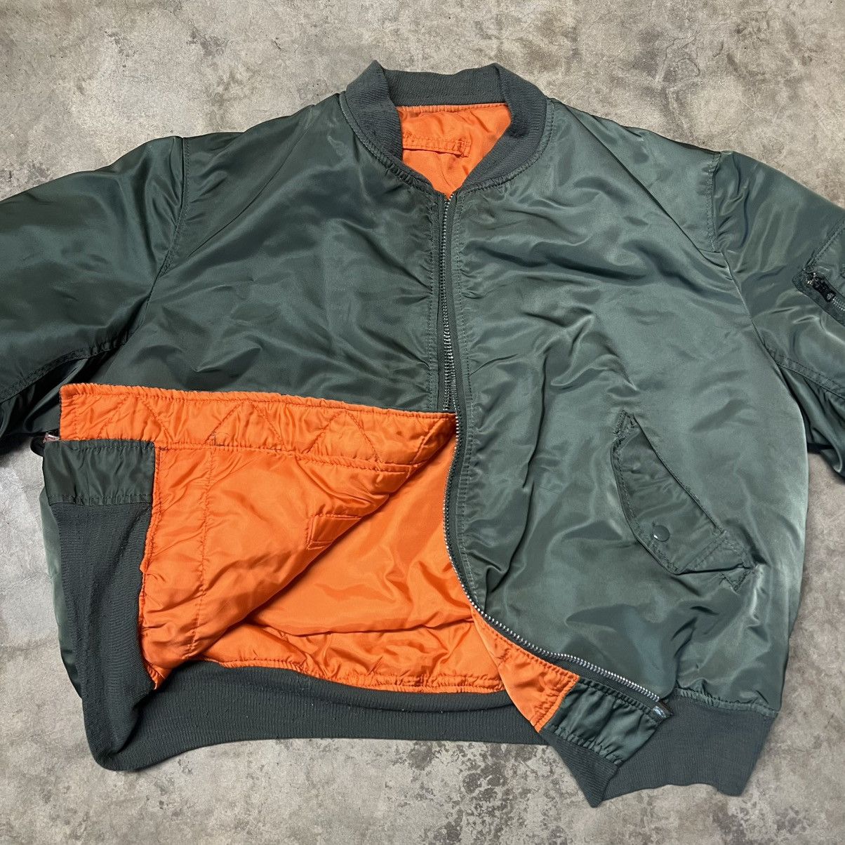 Alpha Industries × Vintage Vintage Alpha Industries 🇺🇸 MA-1 U.S. Military Bomber Jacket Size US XXL / EU 58 / 5 - 2 Thumbnail