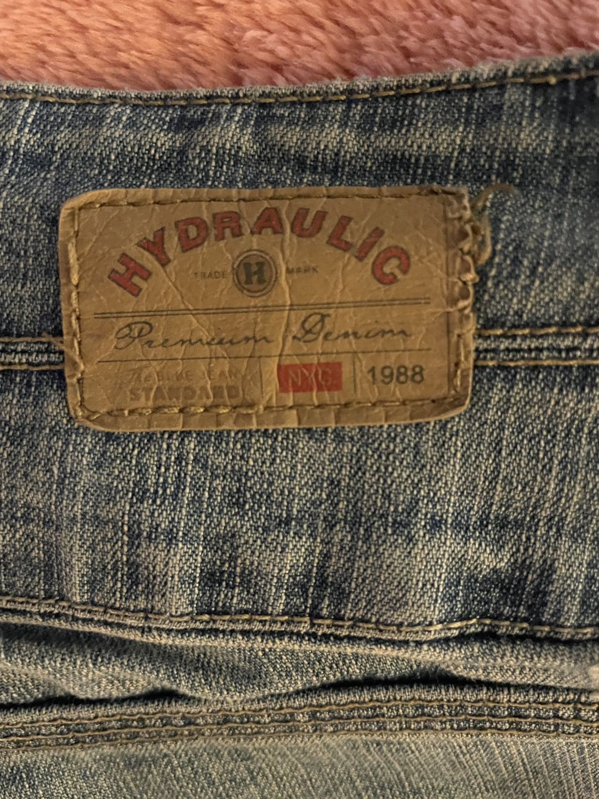 Japanese Brand Hydraulic Low rise flare jeans Size 30" / US 8 / IT 44 - 3 Thumbnail