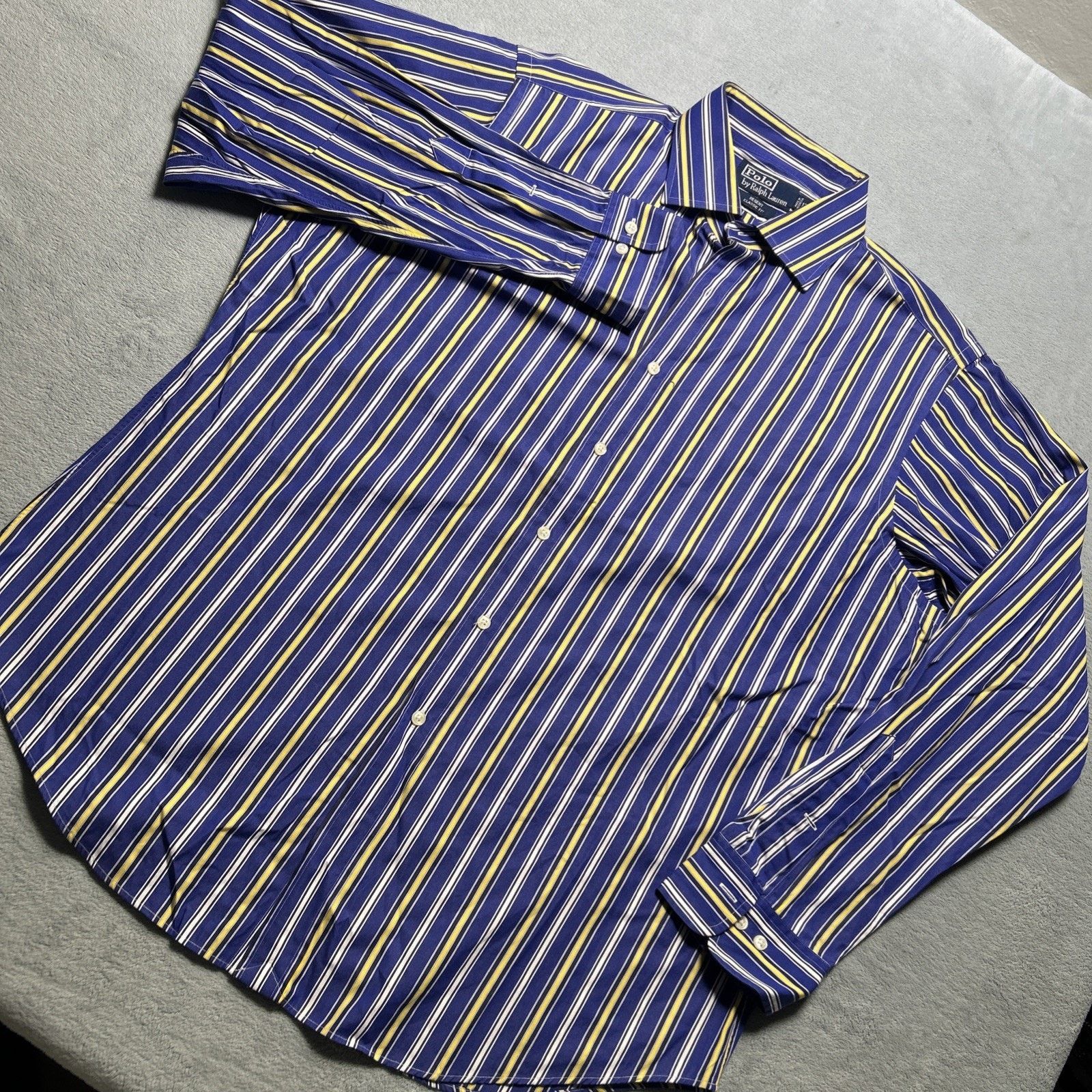 Polo Ralph Lauren Polo Ralph Lauren Brushpopper Button Up Shirt Men XL Striped Size US XL / EU 56 / 4 - 11 Thumbnail