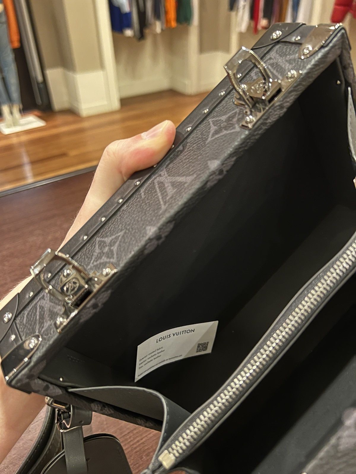 Louis Vuitton Louis Vuitton Clutch Box Monogram Eclipse Side Bag Size ONE SIZE - 7 Thumbnail