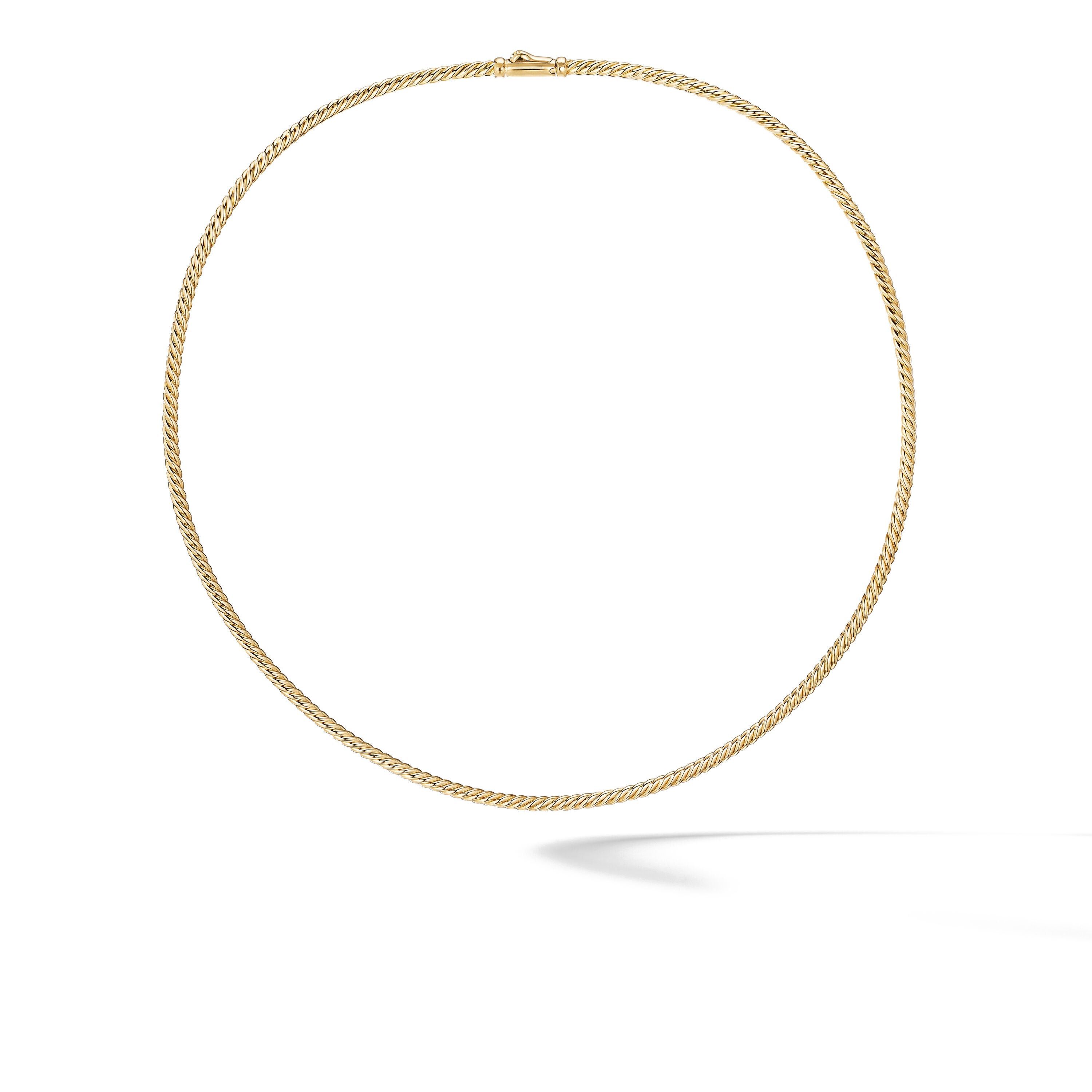 David Yurman o1w1db10525 N17406 Necklace in 18K Yellow Gold & 2.6mm Size ONE SIZE - 1 Thumbnail