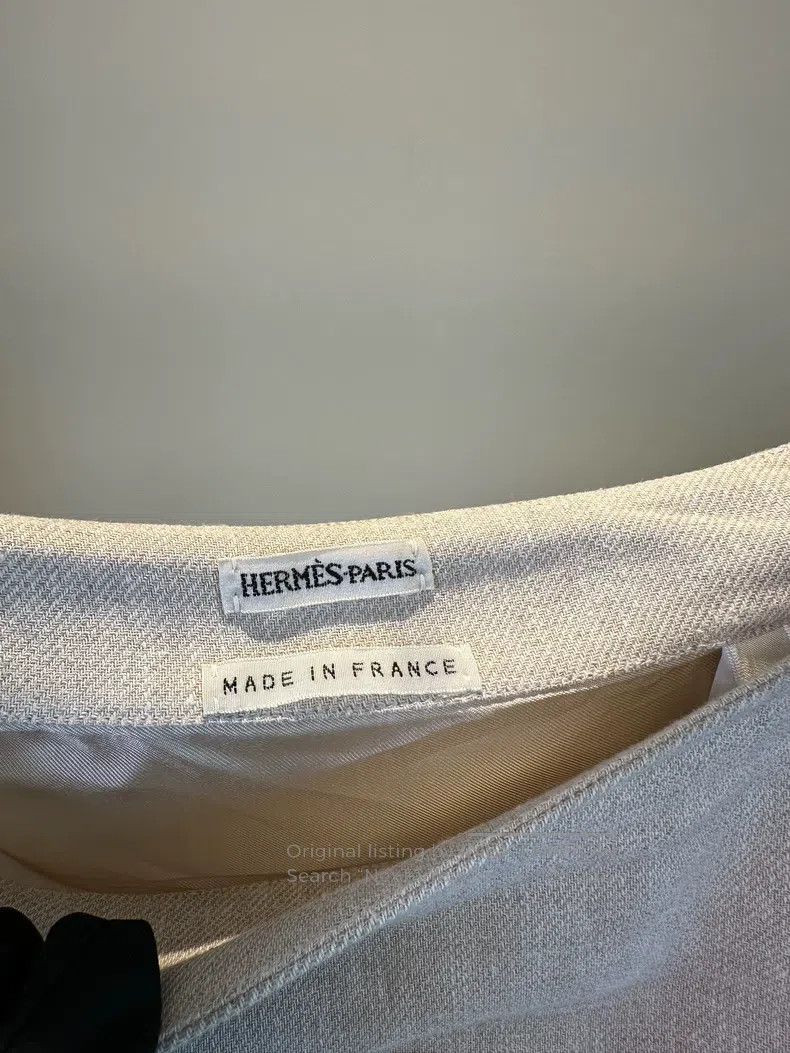 Hermes 100% linen skirt