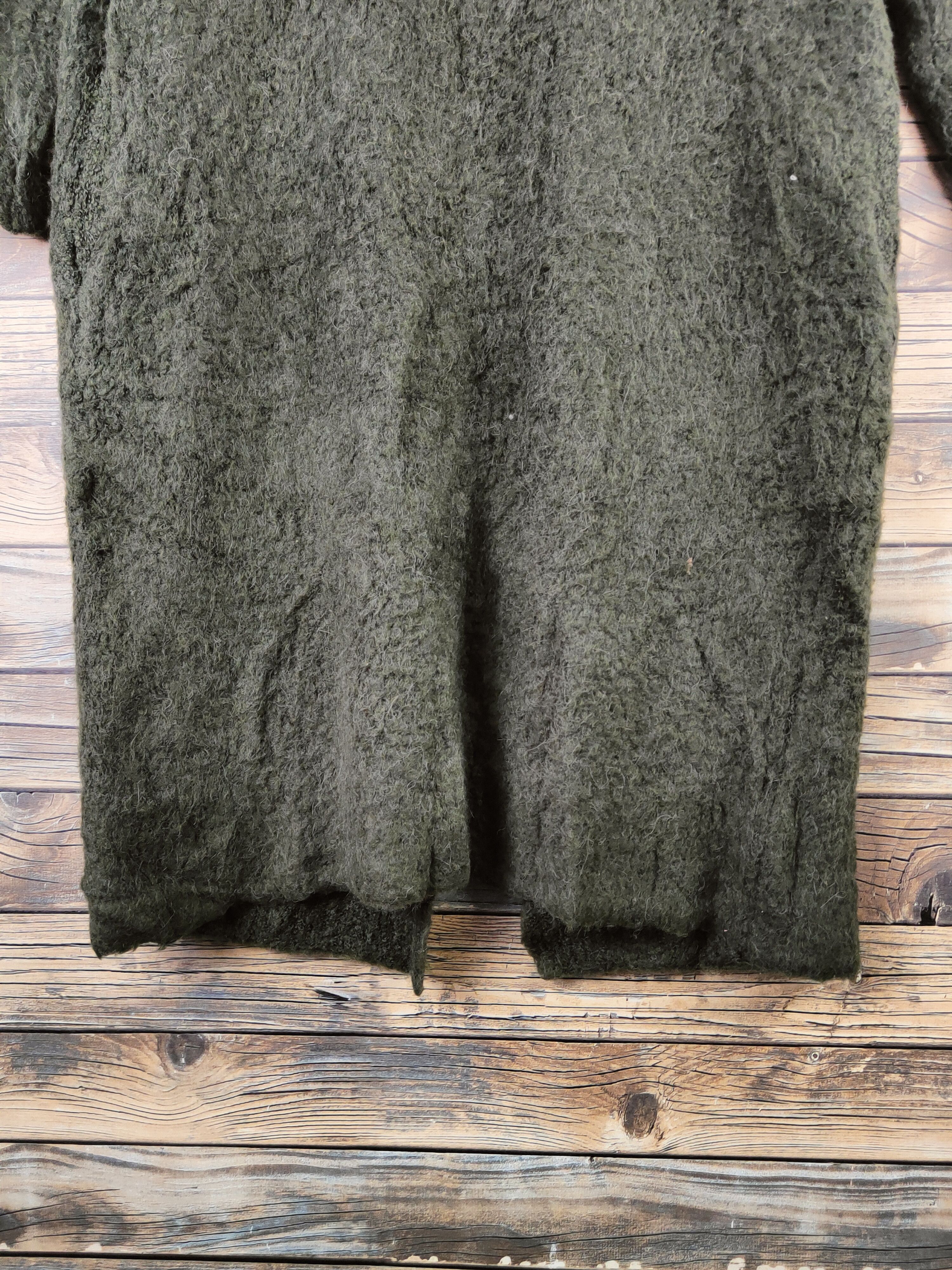Japanese Brand DL as know as de base Olive Knitwear Long Cardigans #46-602 Size M / US 6-8 / IT 42-44 - 11 Thumbnail