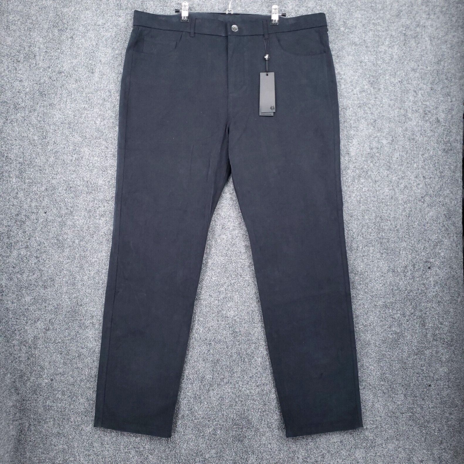 image of Vintage NWT Greyson Armonk 5 Pocket Trouser Mens 40X32 Juniper Stretch Golf Pants Black in White