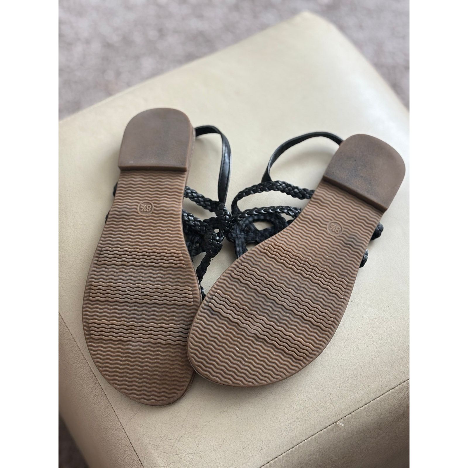 The Unbranded Brand Universal Thread Criss-Cross Braided Sandals Size 8.5 Size US 8.5 / IT 38.5 - 6 Thumbnail