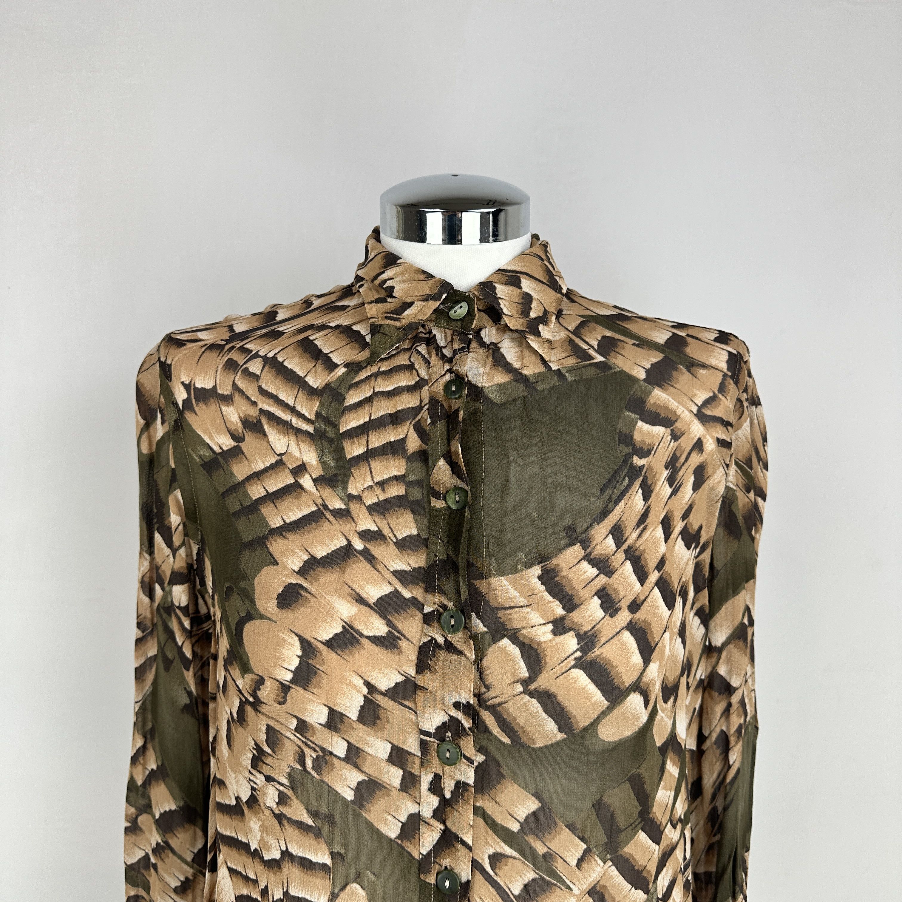 Roberto Cavalli Camicia Roberto Cavalli Seta – L Size L / US 10 / IT 46 - 2 Thumbnail