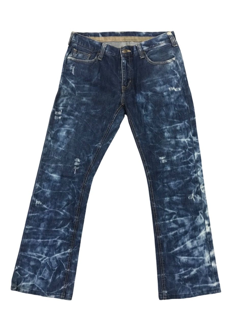 Undercover Japanese Costume x Undercover AcidWash Navy Blue Denim Pants Size US 33 - 1 Thumbnail