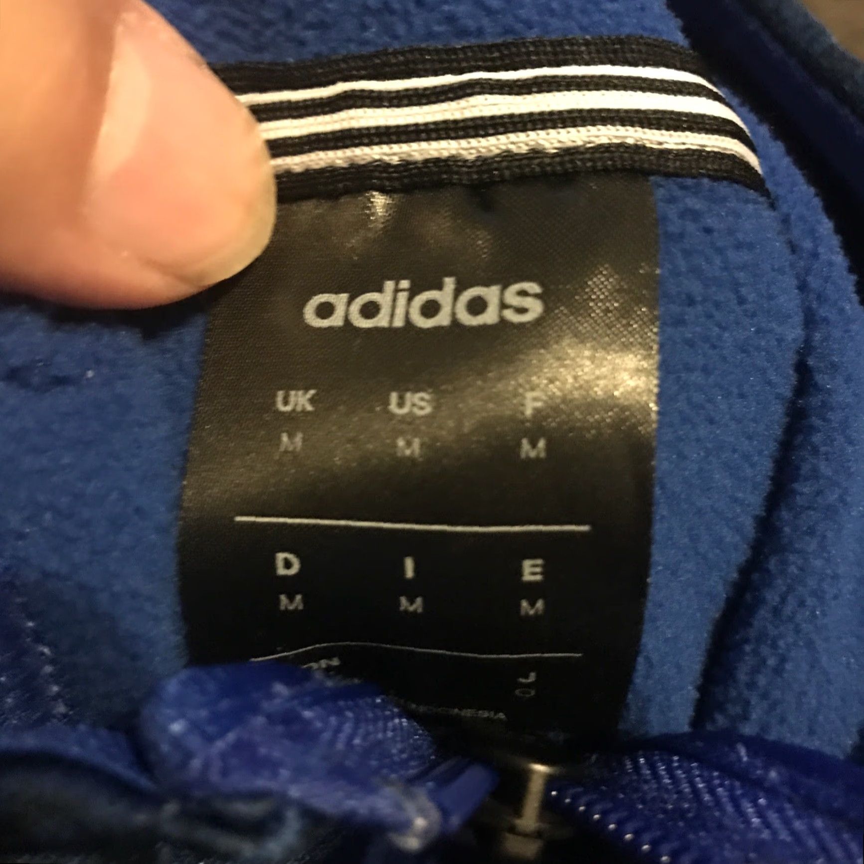 Adidas Adidas Track Jacket Men M Blue Hooded 3 Stripe Full Zip Climawarm Size US M / EU 48-50 / 2 - 4 Thumbnail