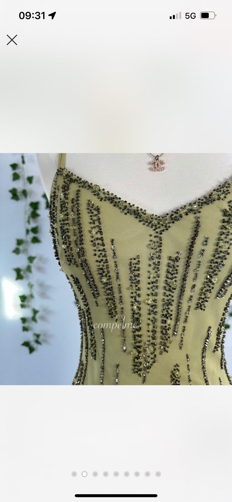 Designer Vintage Caché beaded Silk Dress Size S / US 4 / IT 40 - 3 Thumbnail