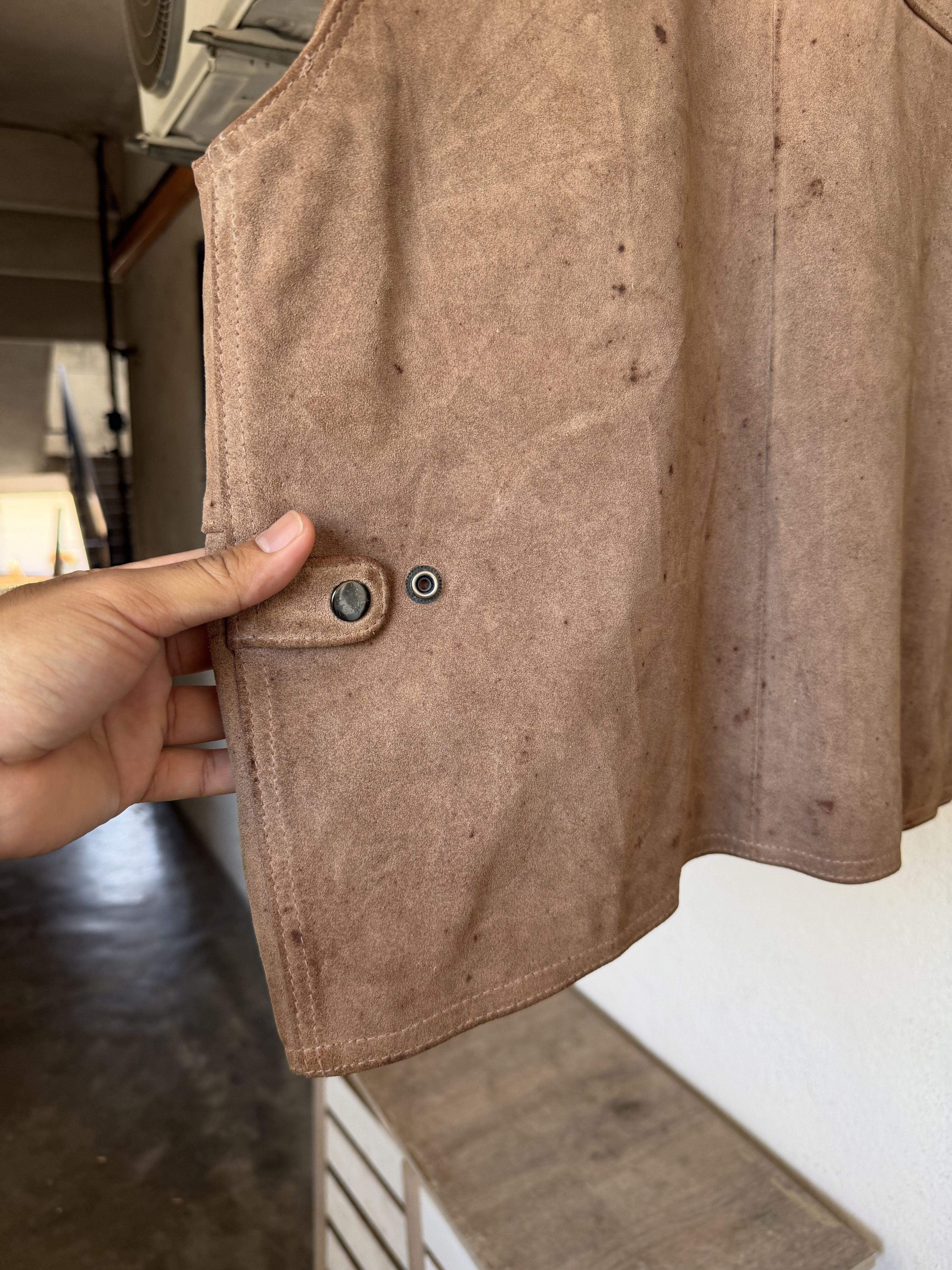 Nike Very Rare❗️Vintage 90s Nike Suede Leather Vest Jacket Size US M / EU 48-50 / 2 - 5 Thumbnail