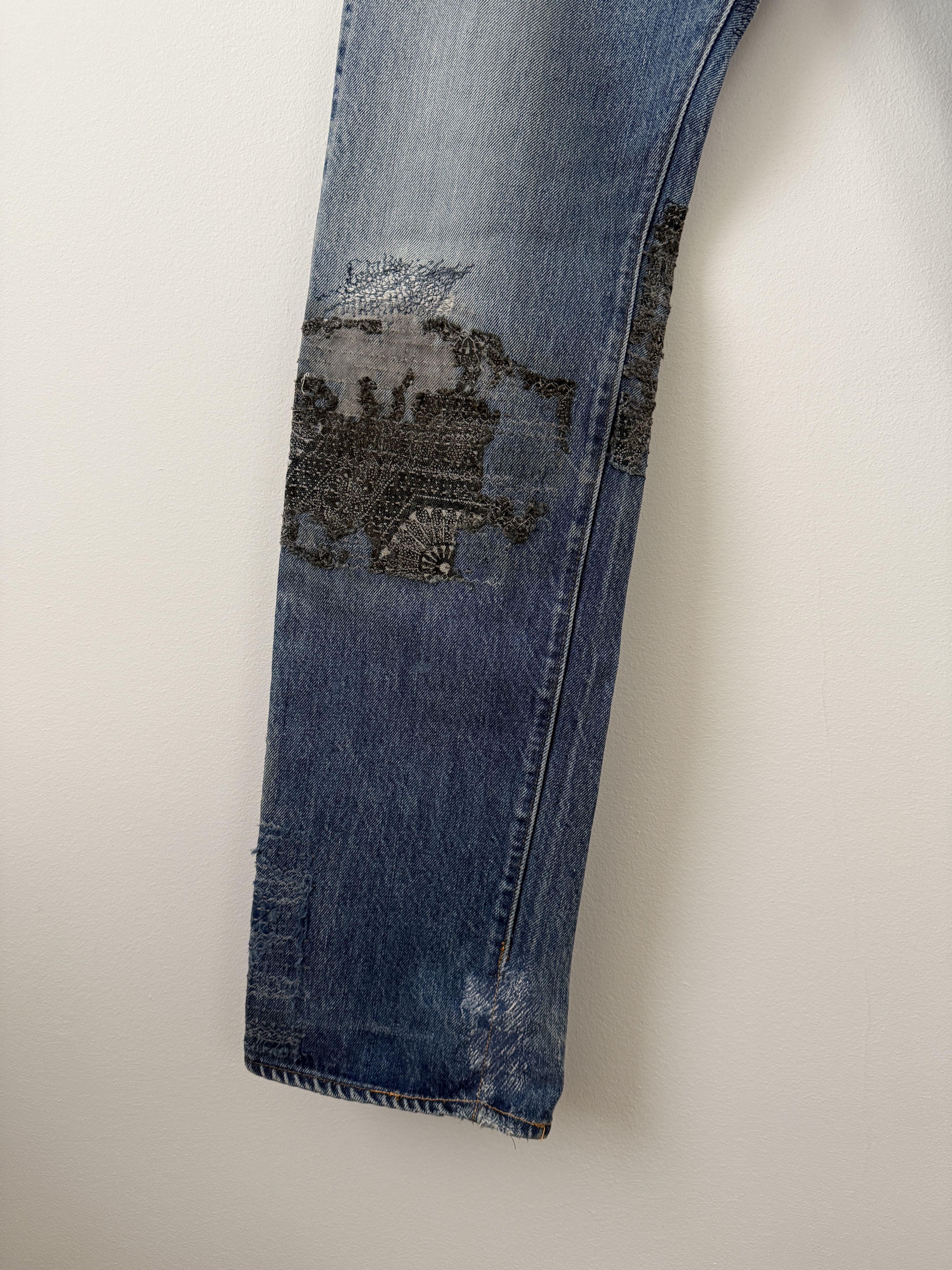 Proleta Re Art × Vuja De "Glitch" Boro Denim Size US 30 / EU 46 - 10 Thumbnail