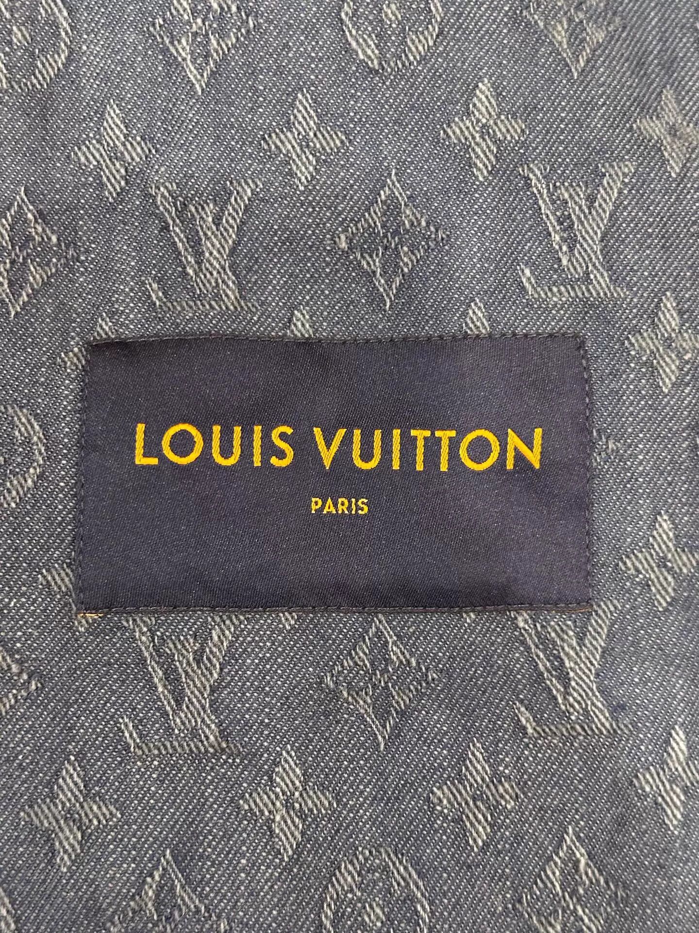 Louis Vuitton LV Monogram Denim Jacket Men's Blue Size 50 Size US M / EU 48-50 / 2 - 6 Thumbnail
