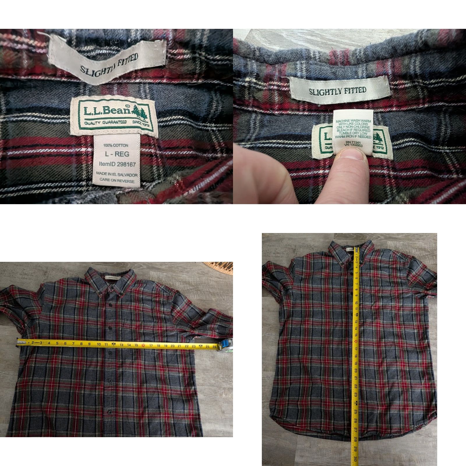 Vintage LL Bean Button-Up Shirt Men Large L Flannel Plaid Soft Long Sleeve Casual Workwear Size US L / EU 52-54 / 3 - 8 Thumbnail