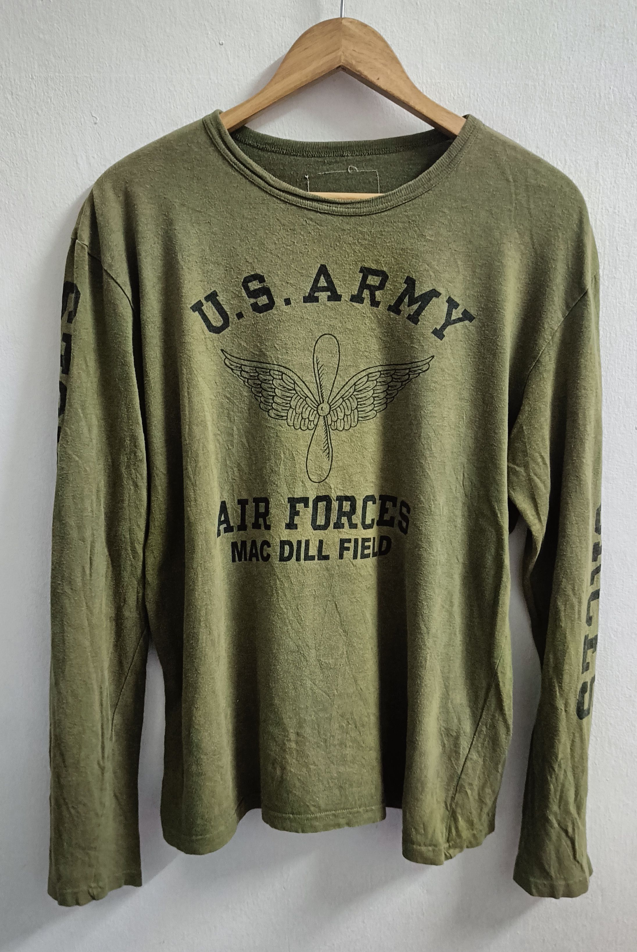 Japanese Brand 🔥🔥 Rare Us Army Air Forces Military Long Sleeve Tee Size US L / EU 52-54 / 3 - 1 Thumbnail