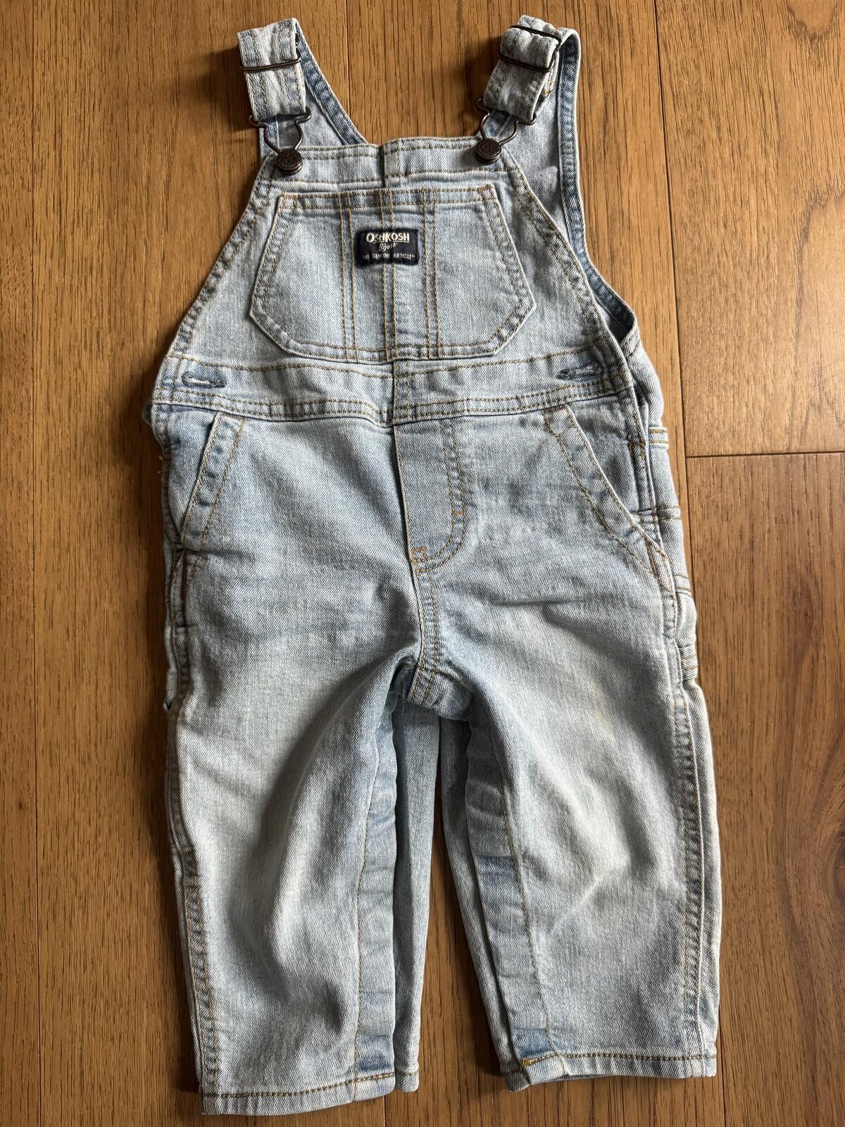 Other OshKosh B'gosh 12 months Denim Overalls for Toddlers Size ONE SIZE - 2 Thumbnail