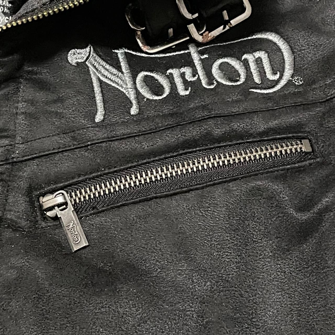 Norton Vintage Norton Motorcycle Shearling Jacket Size US L / EU 52-54 / 3 - 7 Thumbnail