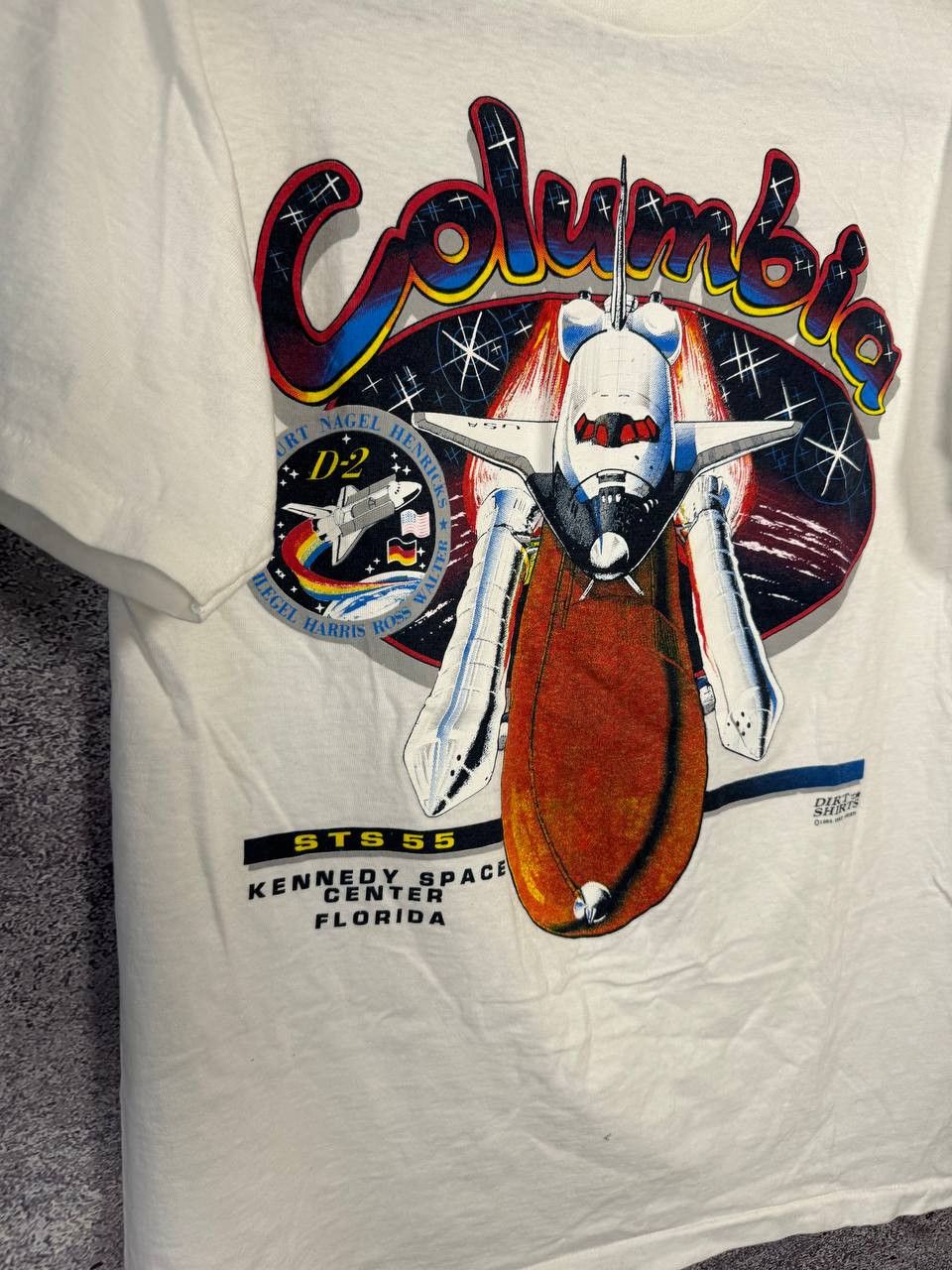 Vintage 90's Vintage Official 1993 NASA Space Shuttle Columbia Tee Size US M / EU 48-50 / 2 - 6 Thumbnail