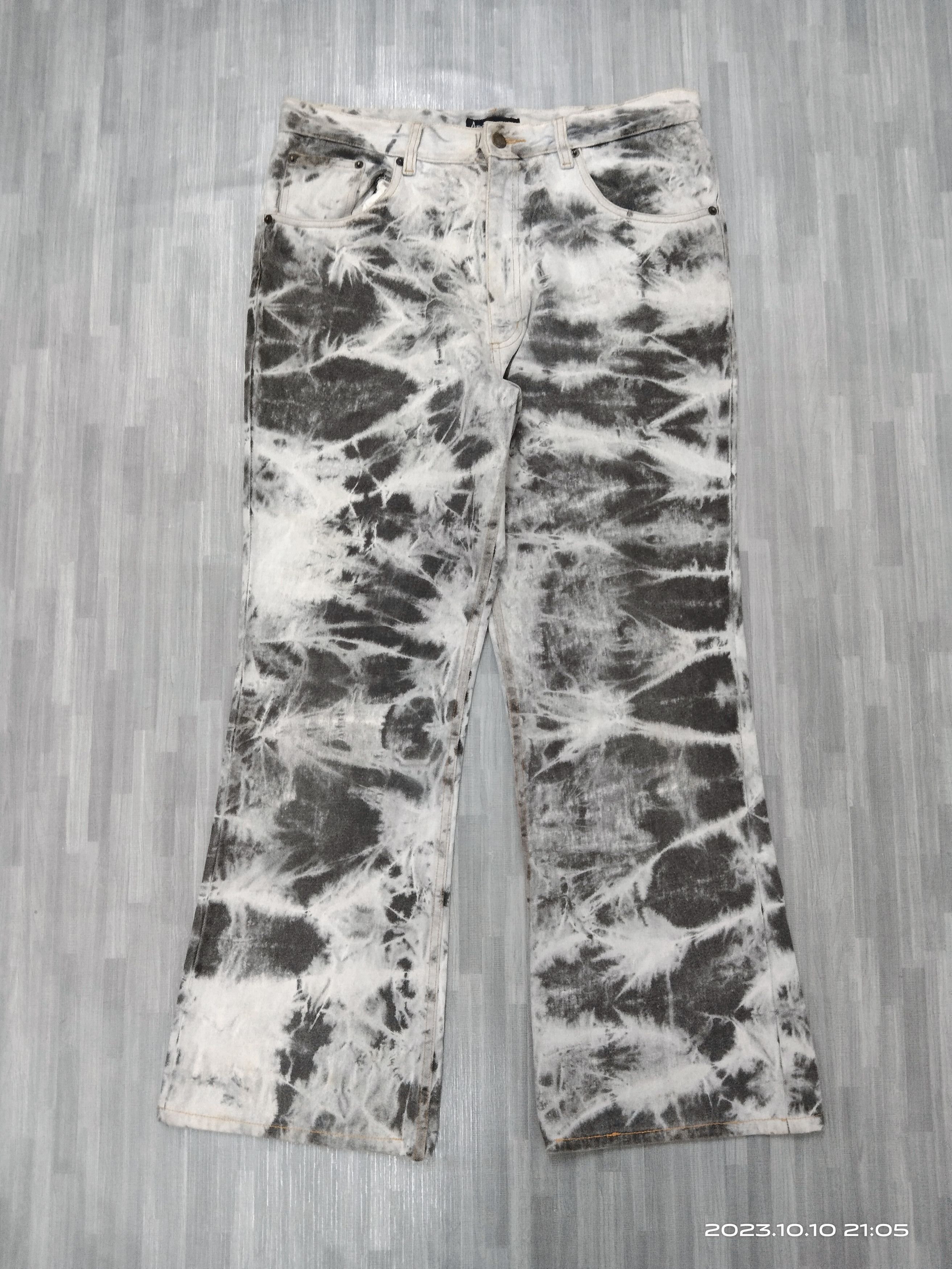Japanese Brand OG SICK FLARE AMORE PURE DENIM PANTS Size US 33 - 2 Thumbnail