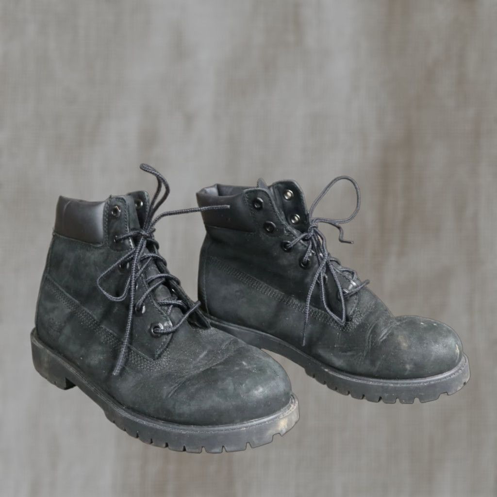 Timberland Timberland Boots Men US 5 Black Waterproof Leather Boots Mens Size US 5 / EU 37 - 1 Thumbnail