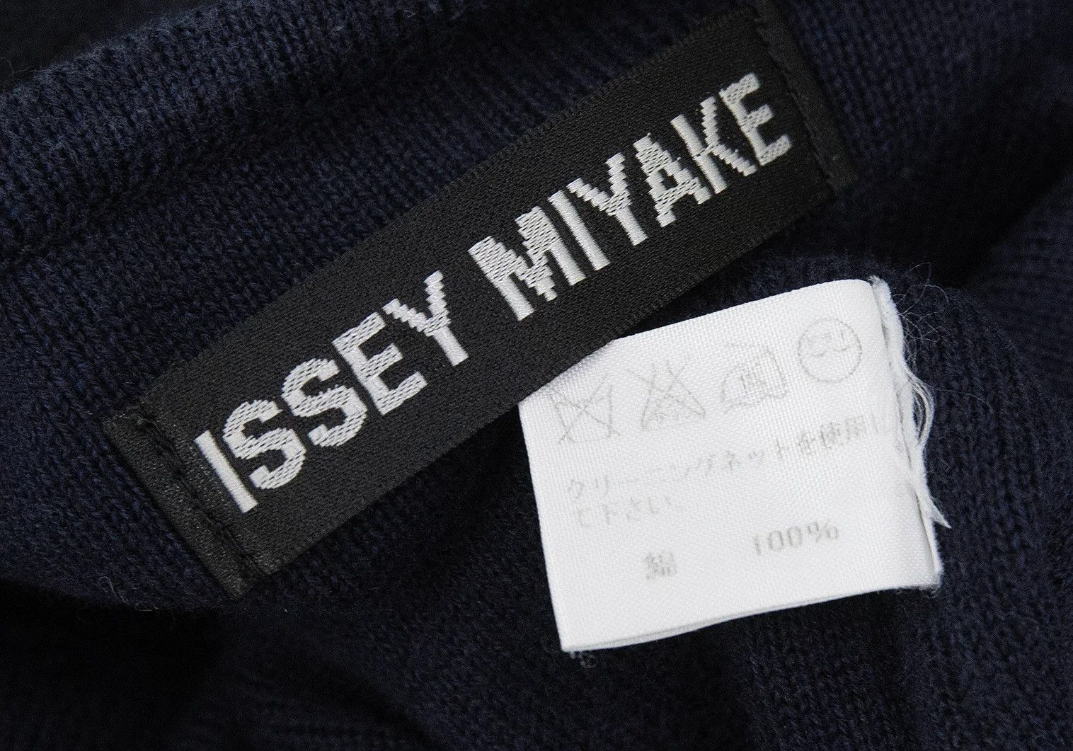 Issey Miyake Cotton Inside-Out Knit in Navy Blue Size US M / EU 48-50 / 2 - 12 Thumbnail